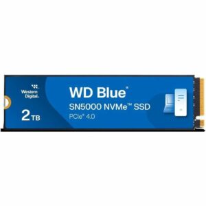 WD Blue SN5000 2TB SSD Read speeds up to 5150 MB/s NVMe Internal PCIe Gen4 Free Acronis True Image data migration software solid state drive