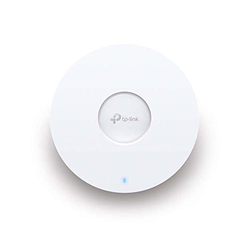 TP-Link AX1800 Wi-Fi 6 Dual Band Gigabit Ceiling Mount Access Point Omada Mesh Power over Ethernet (8023at) or DC Easily to Wall Free EAP Controller Software Easy use(EAP610)
