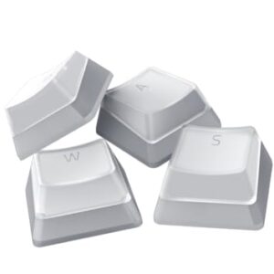 Razer Phantom Pudding Keycap Upgrade Set - Optomechanical Switches from (Translucent Sides Bottom-Lasered Letters removal Tool and Stabilizers) Mercury