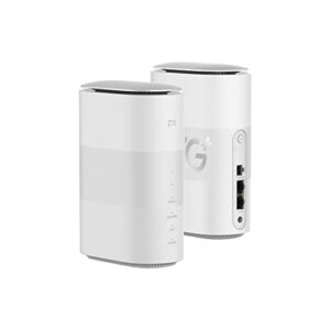 ZTE MC801A HyperBox 5G WiFi Router Unlocked - WWAN 2-Port-Switch 80211a/b/g/n/AC/AX Dual-Band dbloqu Blanc