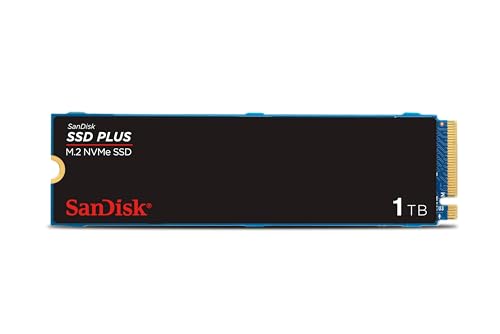 SanDisk SSD Plus 1TB M2 NVMe Internal PCIe Gen 3 2280 easy installation Year Warranty
