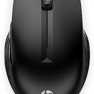 HP 430 wireless mouse 24 GHz connection & Bluetooth 52 USB dongle 4000 dpi 4 buttons for up to 2 devices black incl 1 x AA battery lifetime months