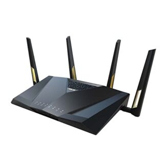 ASUS RT-AX88U Pro (AX6000) Dual Band WiFi 6 Extendable Gaming Router 25G Ports Rangeboost Plus Port Forwarding Subscription-free Network Security Instant Guard VPN AiMesh Compatible