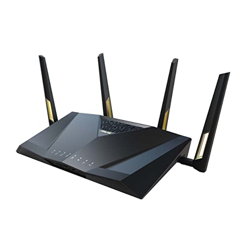ASUS RT-AX88U Pro (AX6000) Dual Band WiFi 6 Extendable Gaming Router 25G Ports Rangeboost Plus Port Forwarding Subscription-free Network Security Instant Guard VPN AiMesh Compatible