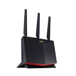 ASUS RT-AX86U Pro (AX5700) Dual Band WiFi 6 Extendable Gaming Router 25G Port Mobile Game Mode Forwarding Subscription-free Network Security VPN AiMesh Compatible