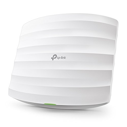 TP-Link AC1350 Wireless Access Point Wi-Fi Dual Band with MU-MIMO 1 Gigabit Ethernet Port Support 8023af/at/24V Passive PoE Multiple SSIDs Easily Mount to Wall or Ceiling (EAP225)