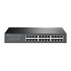 TP-Link 24-Port Gigabit Ethernet Switch Rack-Mount/Desktop Steel Case(TL-SG1024D)