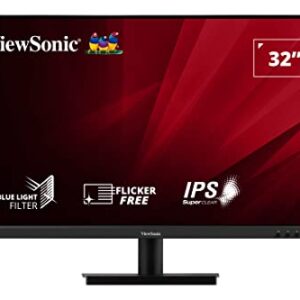 ViewSonic VA3209-2K-MHD 32-inch 2K QHD IPS Monitor 75Hz VRR HDR10 with HDMI DisplayPort Integrated Speakers