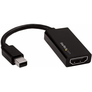 StarTechcom Mini DisplayPort to HDMI Adapter - Active mDP 14 20 Video Converter 4K 60Hz DP or Thunderbolt 1/2 Mac/PC Monitor/TV/Display Dongle (MDP2HD4K60S)