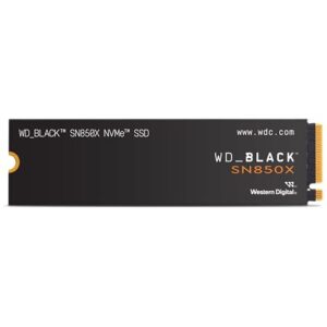 Western Digital WDBLACK SN850X 4TB NVMe M2 SSD 2280 Gaming Expansion PCIe Gen4 High Performance Internal Read speeds up to 7300 MB/s Write 6600 Black