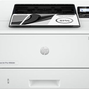 HP Laserjet Pro 4002dn Laser Printer Black and White for Small Medium Business Print 2-Sided Printing Ethernet Energy Efficient Strong Security Instant Ink Toner Available