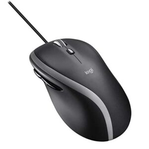 Logitech M500 Wired USB Mouse High Precision 1000 DPI Laser Tracking 7 Buttons PC / Mac Laptop - Black