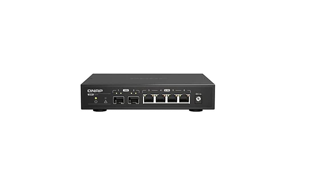 QNAP QSW-2104-2S 2-port 10GbE SFP+ and 4-port 25GbE RJ45 Unmanged Switch