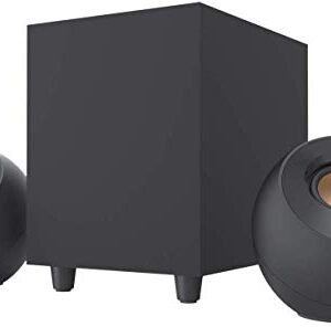 CREATIVE Pebble Plus 21 USB-Powered Desktop Speakers with Down-Firing Subwoofer and Far-Field Drivers Up to 8W RMS Total Power for PCs Laptops (Black)