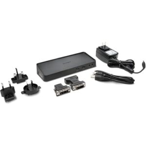 Kensington (SD3600) USB 30 Dual Display Universal Laptop Docking Station for Home Office With HDMI DVI outputs (includes DVI-VGA + adapters)