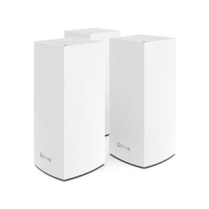 Linksys Velop MX12600 Tri-Band Whole Home Mesh WiFi 6 System (MX4200) Router Extender & Booster up to 9000 sq ft 35x Faster Speed for 120+ Devices MU-MIMO Parental Controls - 3 Pack White