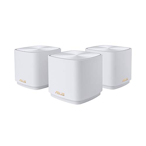 ASUS ZenWiFi XD5 AX3000 WiFi 6 Mesh Router (3 Pack) Coverage up to 7500 sq ft Subscription-free Network Security Advanced Parental Control Instant Guard VPN 3-Step Easy Setup via App