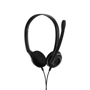 EPOS PC 5 - Multi-Platform On-Ear Passive Noise-Cancelling Stereo Headset With Microphone Suitable for E-Learners and Internet Telephony Users 35 MM Jack Input Laptop Phone & Tablet