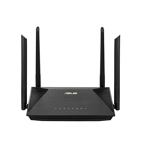 ASUS RT-AX52 (AX1800) Dual Band WiFi 6 Extendable Router Instant Guard Parental Control Scheduling Built-in VPN AiMesh Compatible