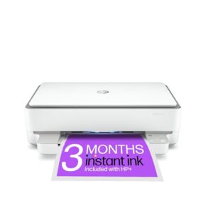 HP Envy 6020e All in One Colour Printer with 3 months of Instant Ink included HP+ White