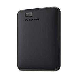 Western Digital 4TB Elements portable external hard drive USB 30 interface storage Plug-and-Play SuperSpeed 32 Gen 1 Formatted for PC and Mac Black