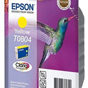 Epson T0804 Yellow Hummingbird Genuine Ink Claria Photo HD Cartridge