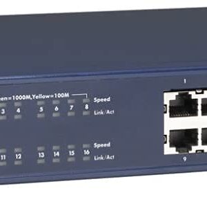 NETGEAR 16 Port Gigabit Network Switch (JGS516) Ethernet - Desktop or Rackmount and Limited Lifetime Protection