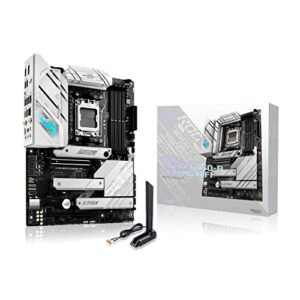 ASUS ROG Strix B650-A Gaming WiFi AMD Ryzen AM5 ATX motherboard 12 + 2 power stages DDR5 three M2 slots PCIe 40 25G LAN 6E USB 32 Gen 2x2 Type-C port and Aura Sync RGB