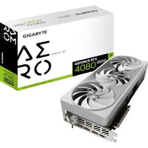 Gigabyte GeForce RTX 4080 SUPER AERO OC Graphics Card - 2595MHz Core 16GB GDDR6X 23000MHz 256-bit Memory PCI-E 40 3x DP 14 1x HDMI 21a NVIDIA DLSS 35 GV-N408SAERO OC-16GD