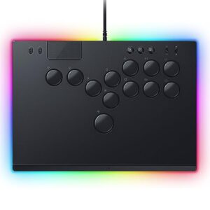 Razer Kitsune - All-Button Optical Arcade Controller for PS5 and PC (Precise Quad Movement Button Layout Low-profile Linear Switches Slim Portable Form Factor) Black