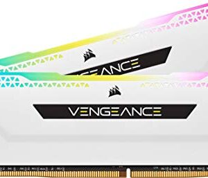 Corsair VENGEANCE RGB PRO SL 16GB (2x8GB) DDR4 3600 (PC4-28800) C18 135V Desktop Memory - White Black