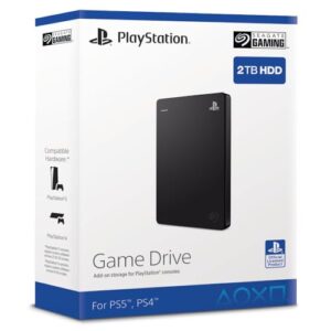 Seagate Game Drive for PS5 2TB Portable External Hard Compatible with PS4 and (STGD2000200) Black