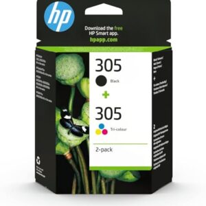 HP 305 Black/Tri-Colour Original Ink Cartridges (6ZD17AE) Pack of 2
