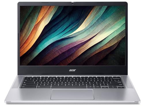 Acer Chromebook 314 CB314-4H Laptop - Intel Celeron N4500 4GB 128GB eMMC Integrated Graphics 14-inch Full HD Display Google Chrome OS Silver