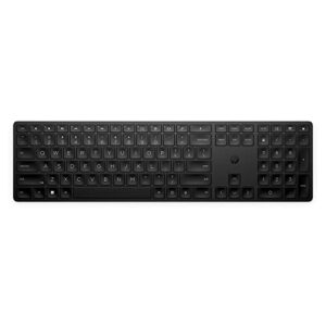 HP 450 Programmable Wireless Keyboard with 20+ Keys Adjustable Incline month Battery Life made from 60 Recycled Materials Black