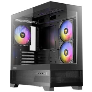 Antec CX500M RGB MicroATX Tempered Glass Black PC Gaming Case