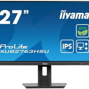 iiyama XUB2763HSU-B1 Monitor 27" IPS 1920x1080/100Hz 1H1DP HAS