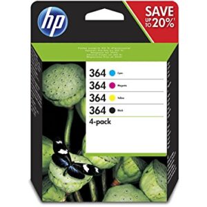 HP 364 4-Pack Black/Cyan/Magenta/Yellow Original Ink Cartridges Black Cyan MagentaYellow Multipack 4 pcs