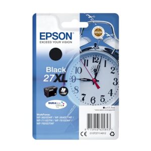 Epson 27XL Black Alarm Clock High Yield Genuine DuraBrite Ultra Ink Cartridge