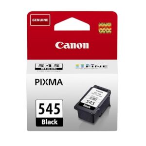 Canon Ink - PG-545 Genuine Black Printer Cartridge (1 x Cartridge) Compatible with PIXMA TR IP MX MG & TS