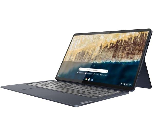 Lenovo IdeaPad 5 Duet 133 inch FHD Chromebook Laptop -(Qualcomm Snapdragon 7c Gen 2 Qualcomm Adreno GPU 8GB RAM 256GB eMMC Chrome OS) - Abyss Blue (82QS000NUK)