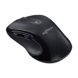 Logitech M510 Wireless Mouse 24 GHz with USB Unifying Receiver 1000 DPI Laser-Grade Tracking 7-Buttons 24-Months Battery Life PC / Mac Laptop - Black