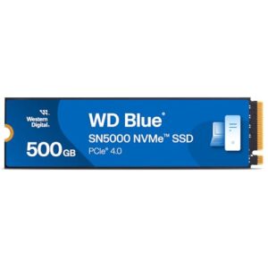Western Digital Blue SN5000 500GB SSD Read speeds up to 5000 MB/s NVMe Internal PCIe Gen4 Free Acronis True Image data migration software solid state drive