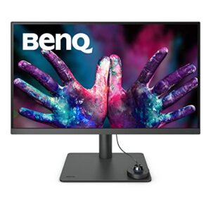 BenQ PD2705U 27 4K Monitor for Mac UHD sRGB Rec709 HDR10 IPS AQCOLOR Technology USB-C Factory-Calibrated Color Mode Darkroom Animation CAD/CAM Hotkey Puck G2 KVM