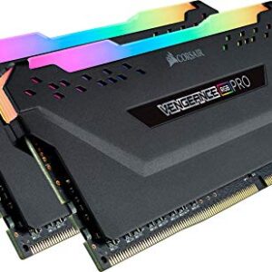 Corsair VENGEANCE RGB PRO DDR4 RAM 32GB (2x16GB) 3600MHz CL18 AMD Ryzen iCUE Compatible Computer Memory - Black (CMW32GX4M2Z3600C18)