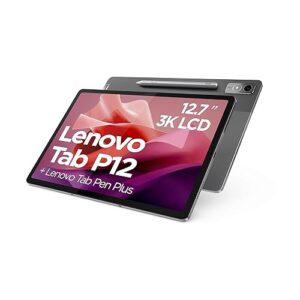 Lenovo Tab P12 Android Tablet 12 inch 3K 128GB Pen Plus WiFi 6 8GB RAM Storm Grey Designed for portable entertainment