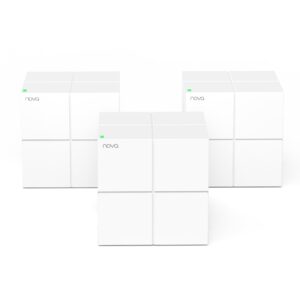 Tenda Nova MW6 Mesh WiFi System - Whole Home 3200 ft 4-6 Rooms Coverage Dual-Band AC1200 Gigabit Ports Easy Setup Works with Alexa 3-Pack