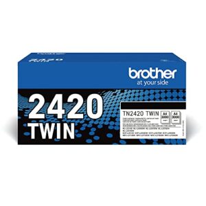 BROTHER TN-2420TWIN Toner Cartridge Black Twin Pack High Yield includes 2 x Genuine Supplies