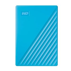 Western Digital 2TB My Passport portable external storage hard drive USB 30 HDD with software for device management backup and password protection works PC Xbox &Playstation Blue