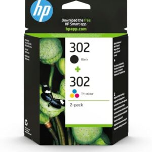 HP X4D37AE 302 Original Ink Cartridges Black and Tri-color 2 Count (Pack of 1)